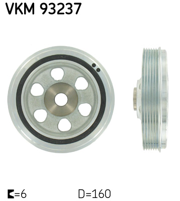Fulie curea, arbore cotit VKM 93237 SKF